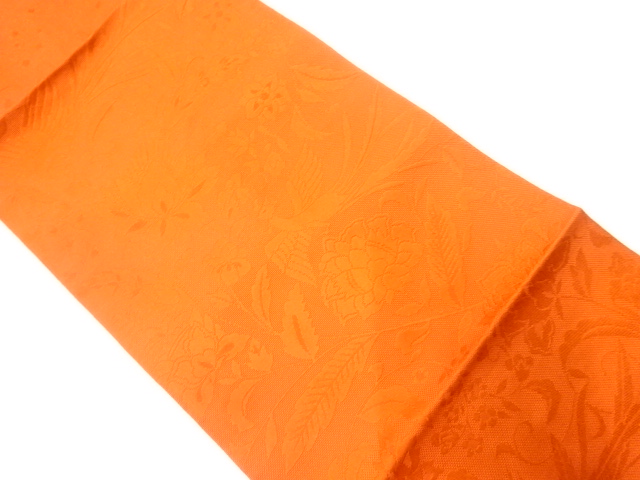 JAPANESE NAGOYA OBI / WOVEN FLOWER & BIRD